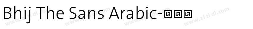 Bhij The Sans Arabic字体转换 Bhij The Sans Arabic字体转换